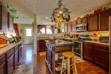 Wos! Is what the chef says as your meal is prepared with so much prep space including your center island.