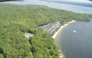 Aerial view marina