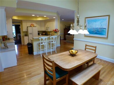 Wonderful breakfast nook overlooks the back yard a