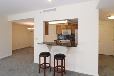 Kitchen island open to living room