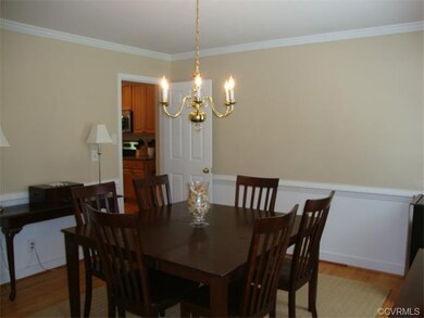 Dining Room with hardwood flooring