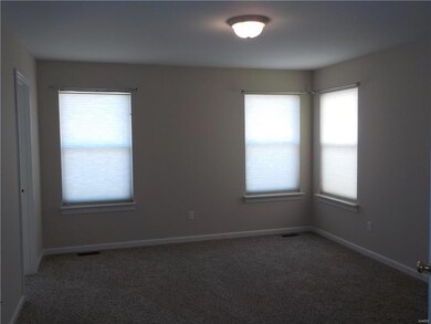 Master Bedroom with new carpet and fresh paint.  