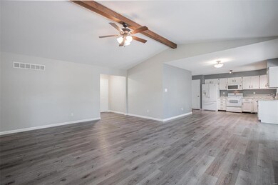 Welcoming Entry into Large great room and kitchen 