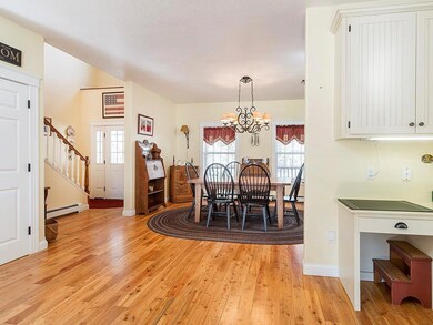 Looking from the kitchen into the...