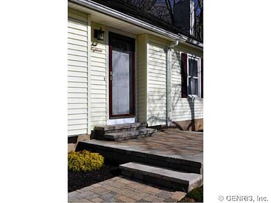 Exterior Front Paver brick front walk