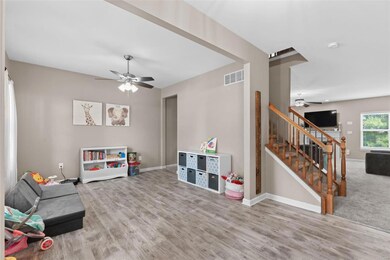 Entry upon walking into house