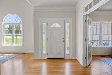 Foyer loaded with natural light