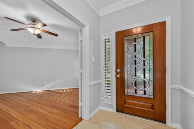 View of foyer and study/flex bedroom.