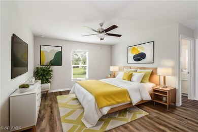 Bedroom featuring dark hardwood / wood-style floor
