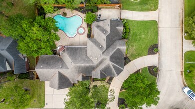 Just had to get to these aerial yard photos as soon as possible! This backyard is SUPER large with lots of privacy. 
 Keep perusing through the photos to make certain you see all the aerial and pool/spa photos!