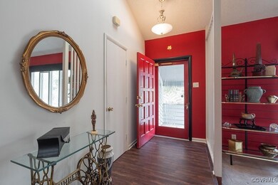 Foyer featuring dark hardwood / wood-style floors
