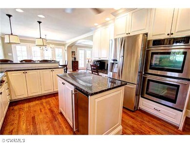 Kitchen - French Doors lead from dining area to bl