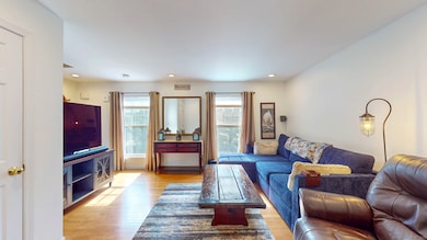 The second floor offers the main living area.