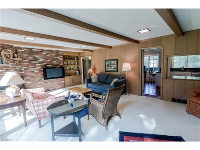 A view from the family room into the functional gr