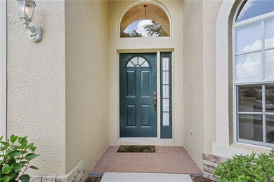 Covered brick pavered entry!
