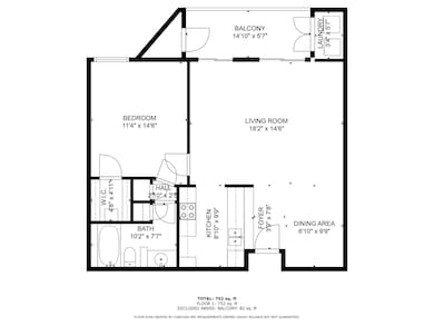 Floor plan of Unit B6
