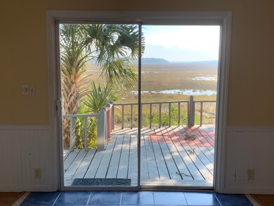Low tide looking out back door
