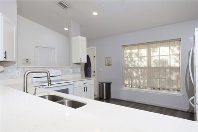 Bar seating, open floor plan