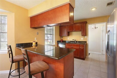 Granite counter tops and stainless steel appliance