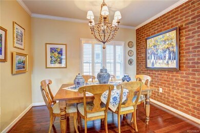 Spacious dining area.