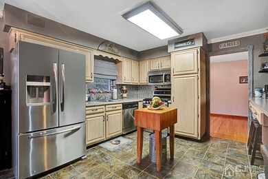 Work area of Kitchen All stainless steel appliance