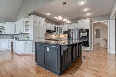 Cabinets all newly painted. Don't miss the hidden pantry!