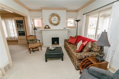 2129 Elbur Rd. Living Room with Fireplace