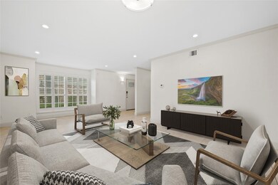 Spacious living area. This photo has been virtuall