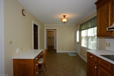 Kitchen even has a built in office space