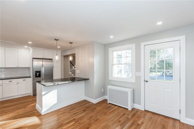 Kitchen with back door