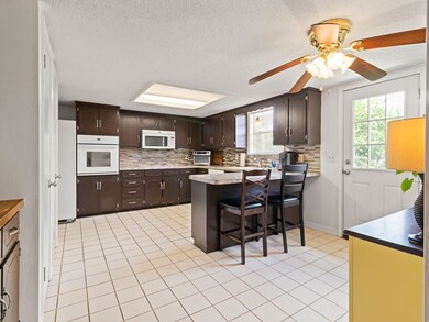 Bar seating in Kitchen