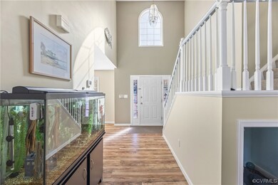 Alternate view of the foyer with great, neutral pa
