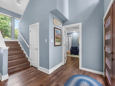 Notice the hard surface floors through the first f