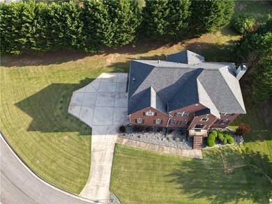 View from above of property