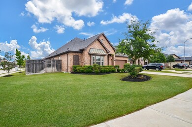 A spacious lot offers plenty of room to run and play.