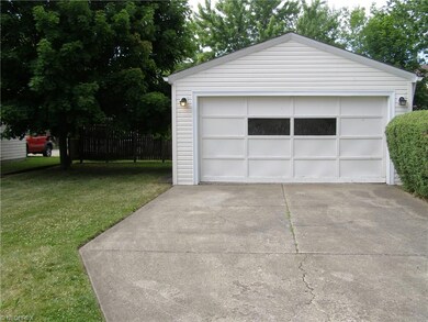 2 car garage with new door