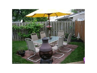 Relaxing backyard patio.
