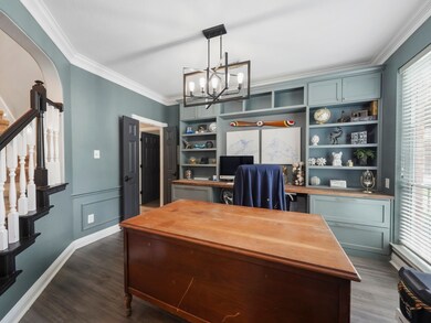 Alternative view of the formal dining room that is