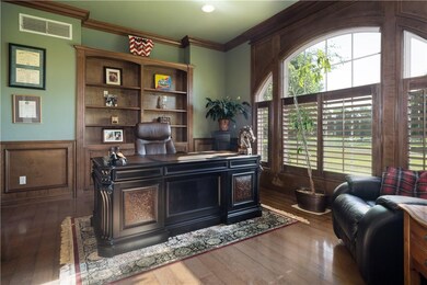 Great office with beautiful built-ins
