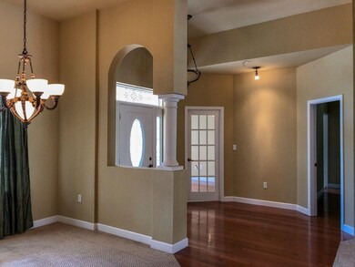 Foyer and dining view
