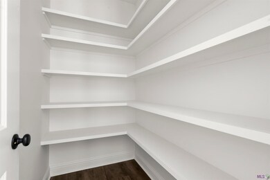 Besides a walk in pantry, storage abounds with a m