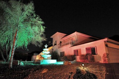 A View From The Driveway At Night