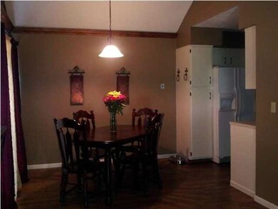 Dining room off the kitchen and sliding glass door