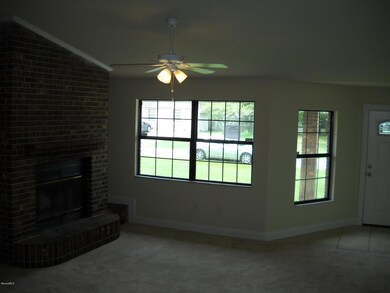 Living room view with Fireplace