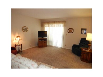 Living Room. Sliding doors in living room lead to 
