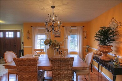 Spacious, light-filled dining room