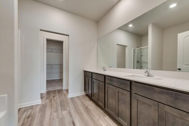 Owner's bathroom with double sinks