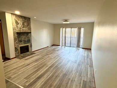 Gas Fireplace & Sliding Doors