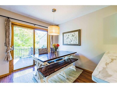 Dining room has access to the great deck
