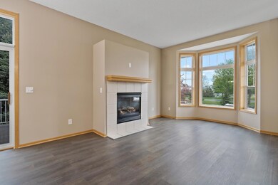 Living room with gas fireplace